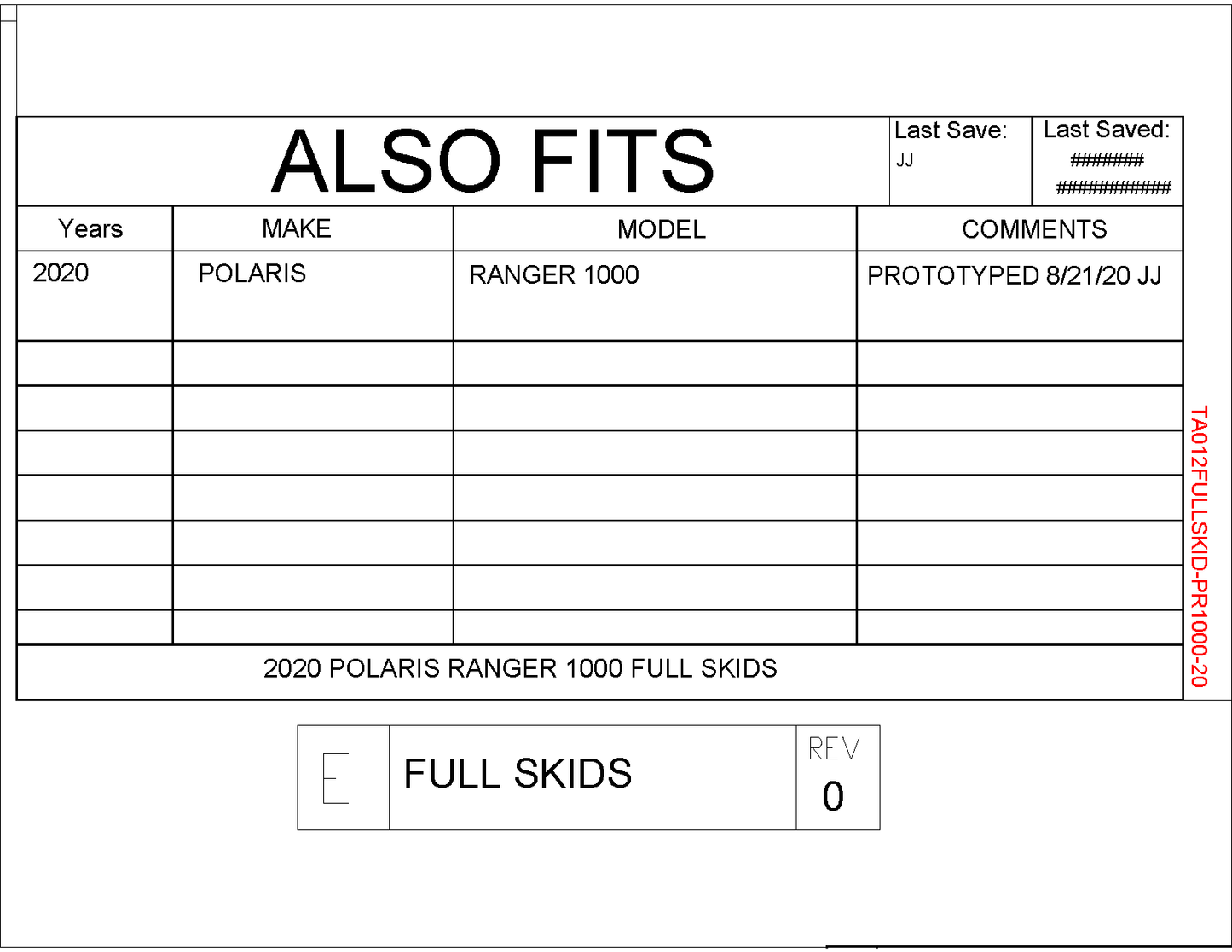 Trail Armor Full Skids Plate for 2020 Polaris Ranger 1000