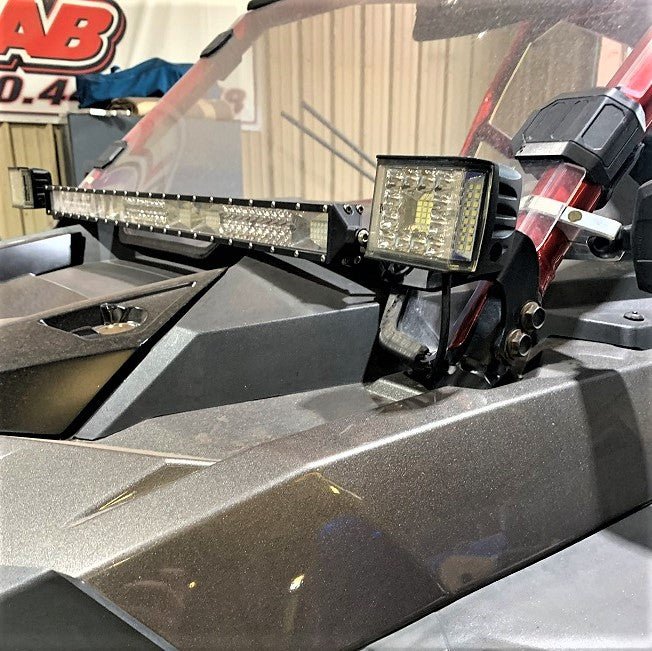 L&W Fab A Pillar Light Bar Mounting Tabs for Polaris RZR