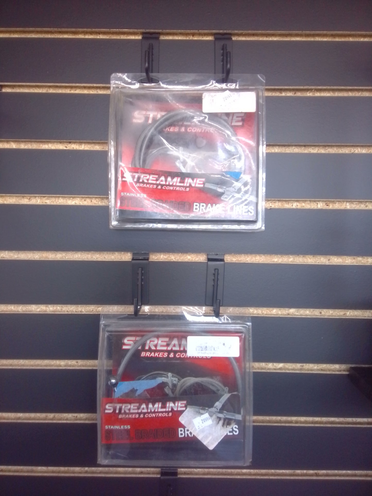 Stainless steel braided brake lines 24-in universal kit