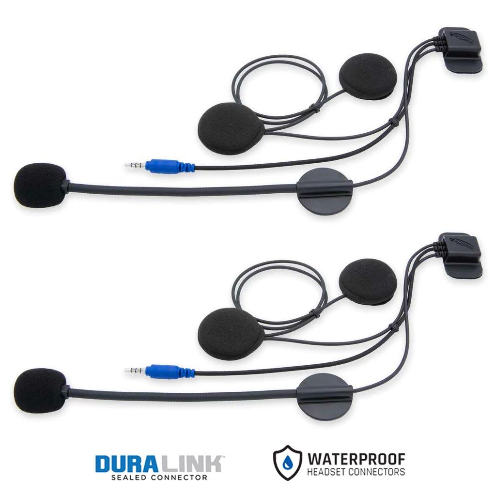 Rugged Radios 2 Person - RRP696 Gen1 Bluetooth Intercom with Super Sport Cables and Helmet Kits