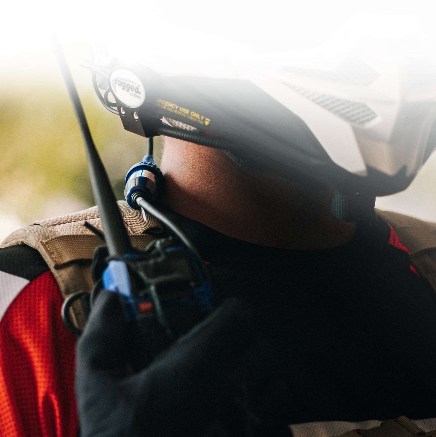 Rugged Radios ENDURO Moto Kit - Includes Helmet Kit and Compact Harness Cable