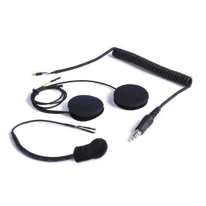 Rugged Radios Peltor Coil Cord Helmet Kit with Flex Boom Mic & Helmet Speakers