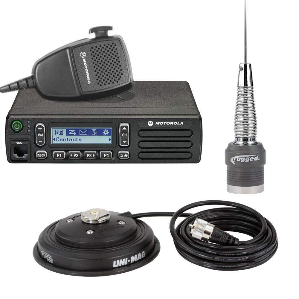 Rugged Radios Radio Kit - Motorola CM300D Digital Business Band Mobile Radio with Antenna