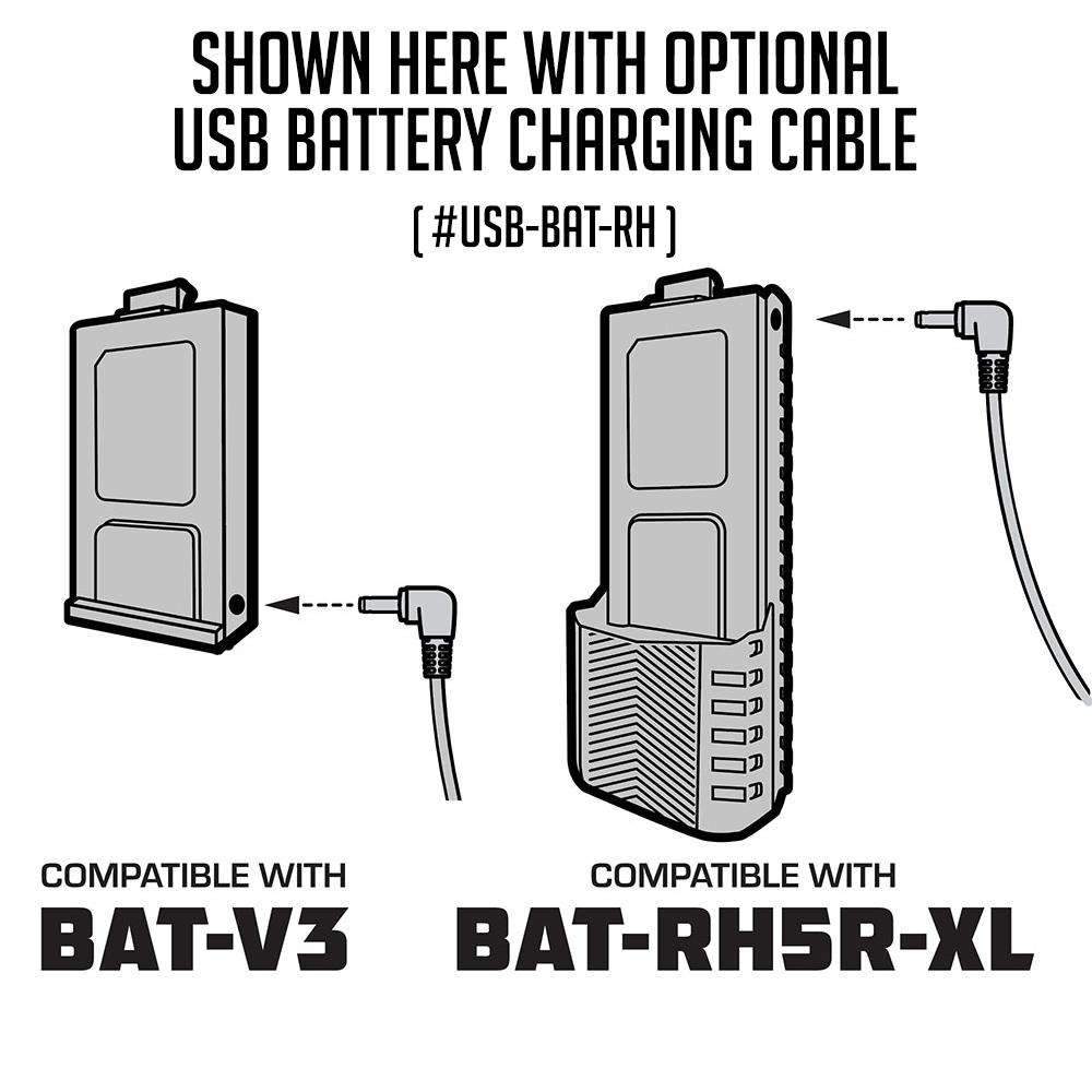 Rugged Radios V3 Replacement Battery with 12v Charge Port