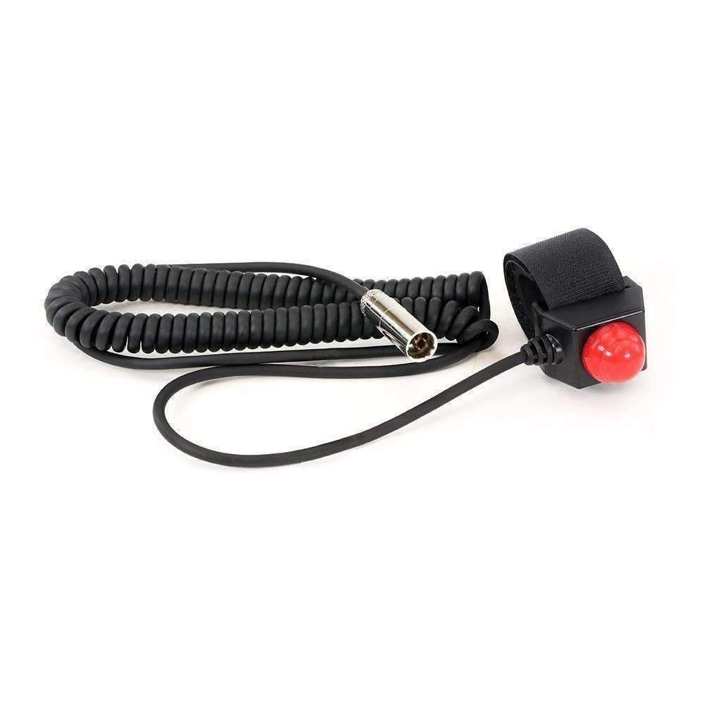 Rugged Radios Velcro Mount Steering Wheel Push to Talk (PTT) with Coil Cord for Car Harnesses