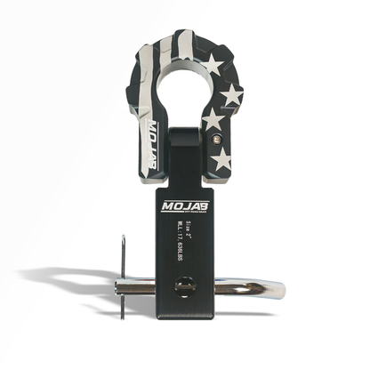 2'' Aluminum Hitch Receiver with Aluminum D-Shackle 9T (Lifetime Warranty)