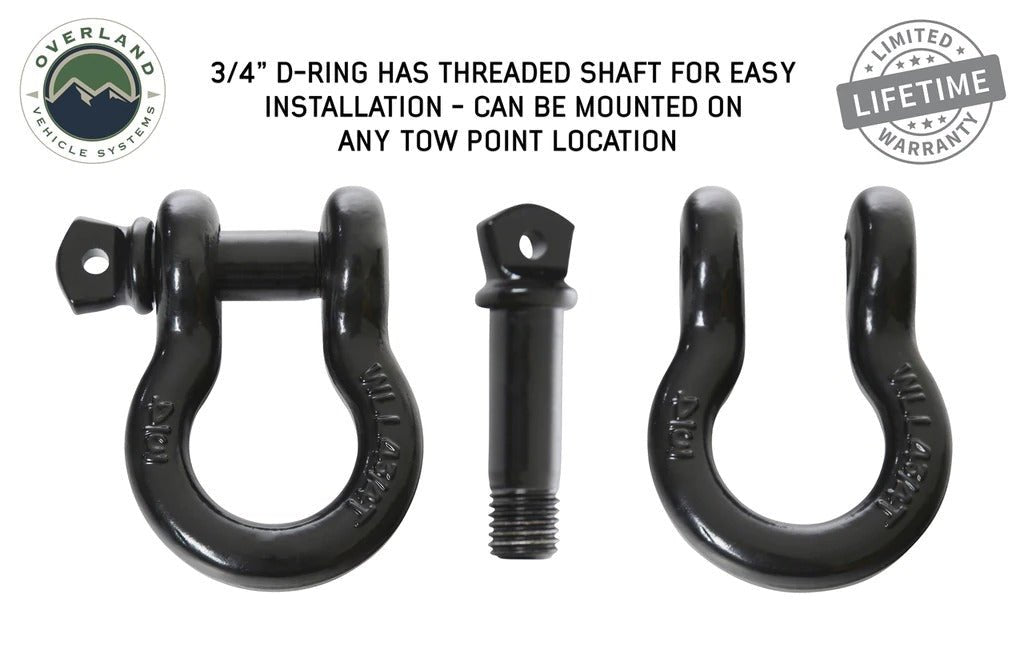 OVS 3/4" D Ring Shackle 4.75 Ton