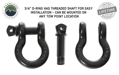 OVS 3/4" D Ring Shackle 4.75 Ton