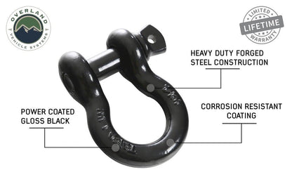 OVS 3/4" D Ring Shackle 4.75 Ton