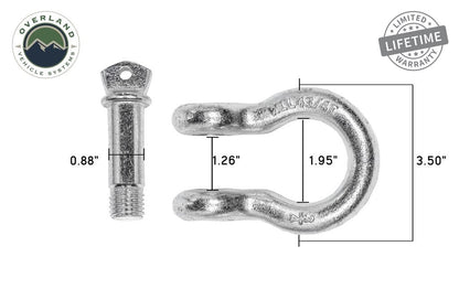 OVS 3/4" D Ring Shackle 4.75 Ton