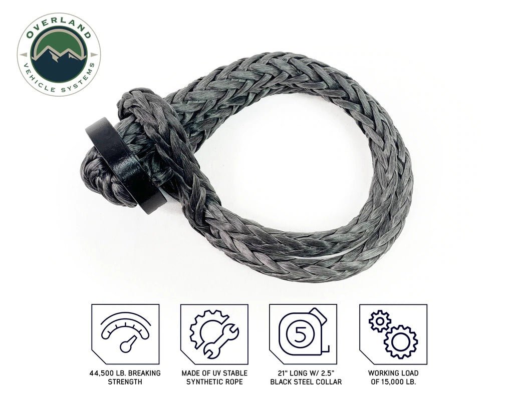 OVS 7/16" Soft Shackle 41,000 lb. - With collar