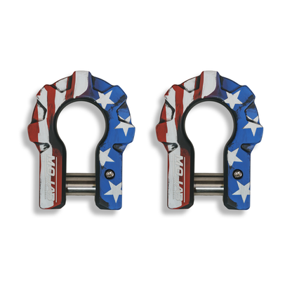 3/4'' Extreme duty Aluminum D-Shackle set (9T) (LIFETIME WARRANTY*)