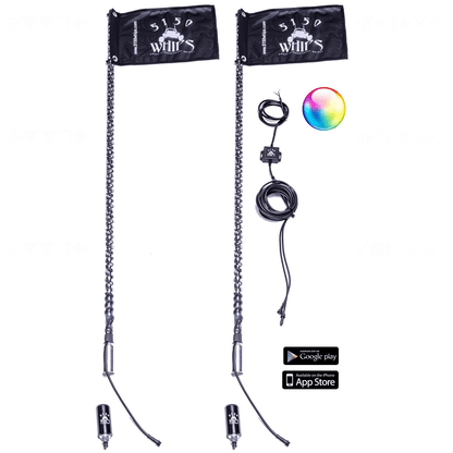 5150 Whips 2x 187 LED Whips (1 Pair)