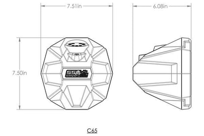 2021-2023 Polaris RZR Pro 6.5in Cage-Mount Plug-&-Play Speaker-Pods for Ride Command