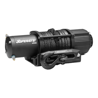 SuperATV Black Ops 4,500 lb. UTV / ATV Winch for With Wireless Remote & Synthetic Rope