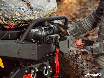 SuperATV Black Ops 6,000 lb. UTV / ATV Winch for With Wireless Remote & Synthetic Rope
