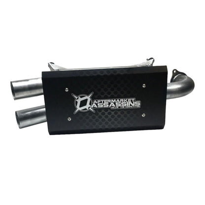 Aftermarket Assassins Stainless Slip-On Exhaust for RZR XP Turbo / Turbo S