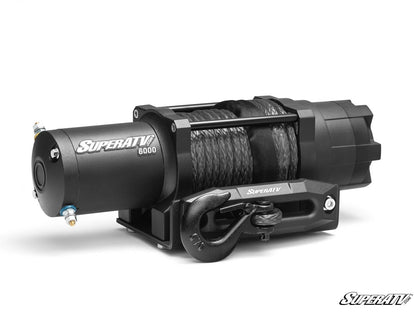 SuperATV Black Ops 6,000 lb. UTV / ATV Winch for With Wireless Remote & Synthetic Rope