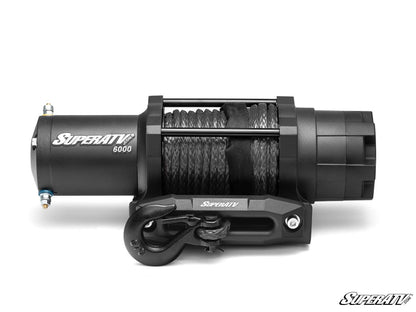 SuperATV Black Ops 6,000 lb. UTV / ATV Winch for With Wireless Remote & Synthetic Rope