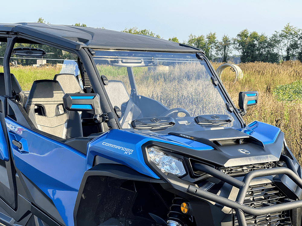 Spike Can-Am Maverick Trail/Sport & 2021+ Commander Front W/S w/Dual Vents-HC
