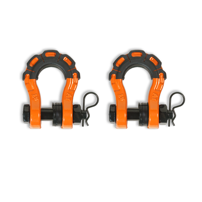 3/4” Forged Steel D-shackle set (8T) (LIFE TIME WARRANTY*)