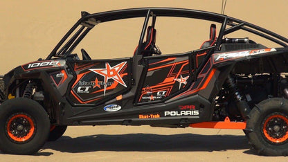 Blingstar Black Suicide Doors for Polaris RZR XP 1000 4 / Turbo 4 / Turbo S 4