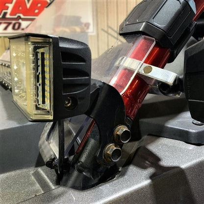 L&W Fab A Pillar Light Bar Mounting Tabs for Polaris RZR