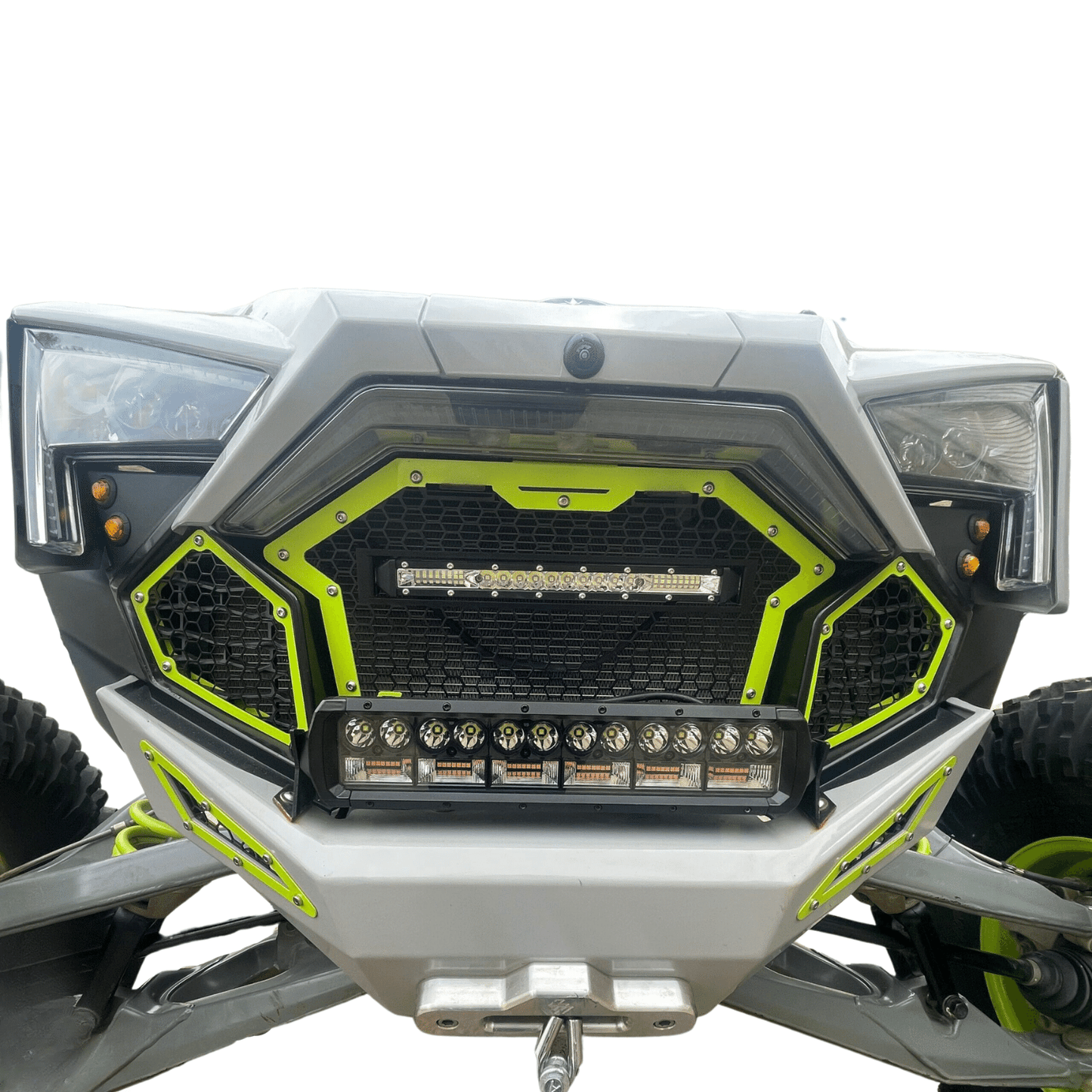 L&W Fab Front Grill with Light Bar for RZR Turbo R / Pro R / Pro XP