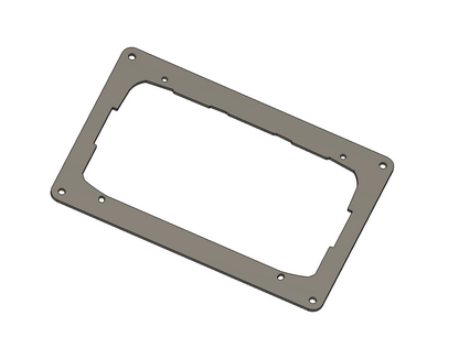 Flush Dash Mount Plate for Lowrance Elite FS9 – 12GA Aluminum