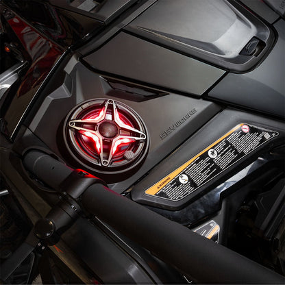 2024 Can-Am® Maverick R, Phase-4 V-Spec 1650watt 5-Speaker System