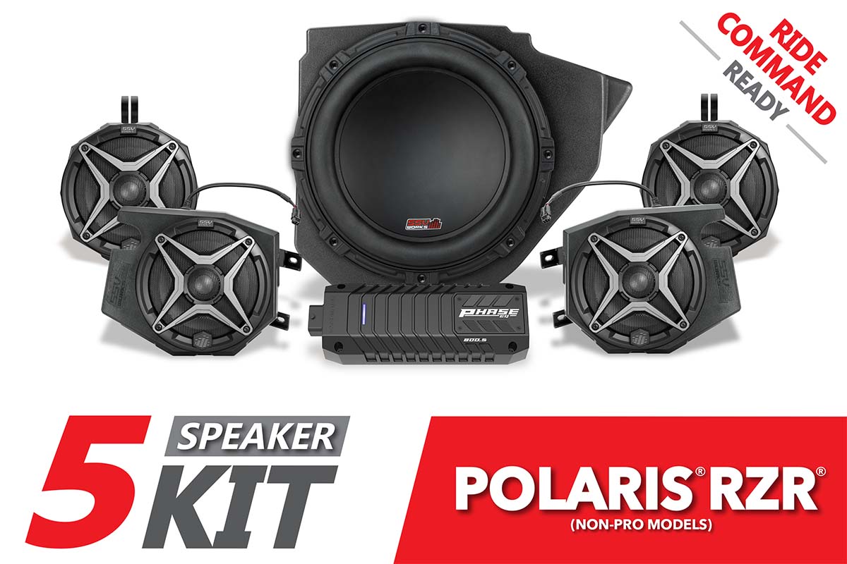 2014-2023 Polaris RZR SSV 5-Speaker Plug-&-Play System for Ride Command