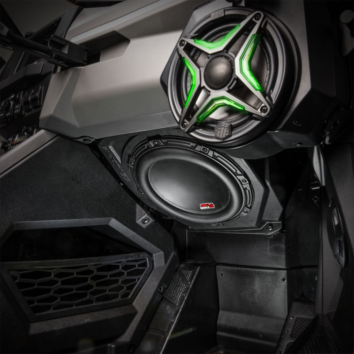 2020-2023 Polaris RZR Pro Under-Dash 10in Subwoofer Enclosure for Ride Command