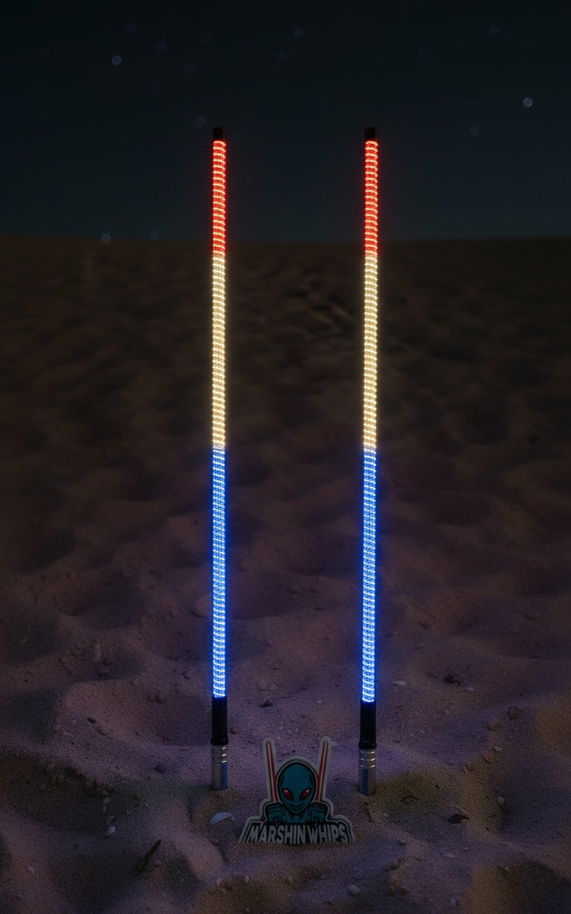 V2 Black Out LED Whip Set: The Ultimate Stealth