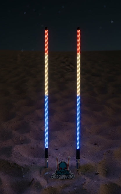 Game Changer LED Whip - Red, White & Blue Single Edition