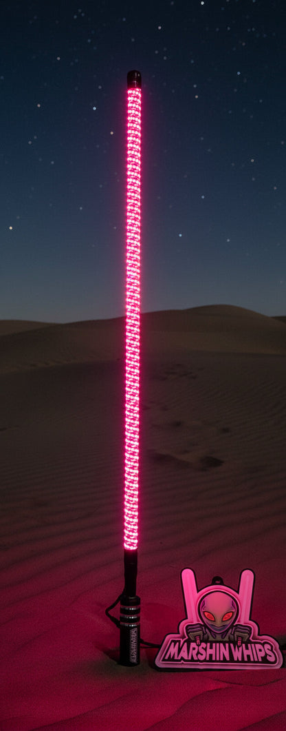V2 Black Out LED Whip: The Ultimate Stealth Single