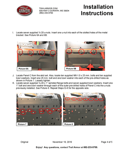 Trail Armor Full Skid Plate for Honda Talon 1000X-4