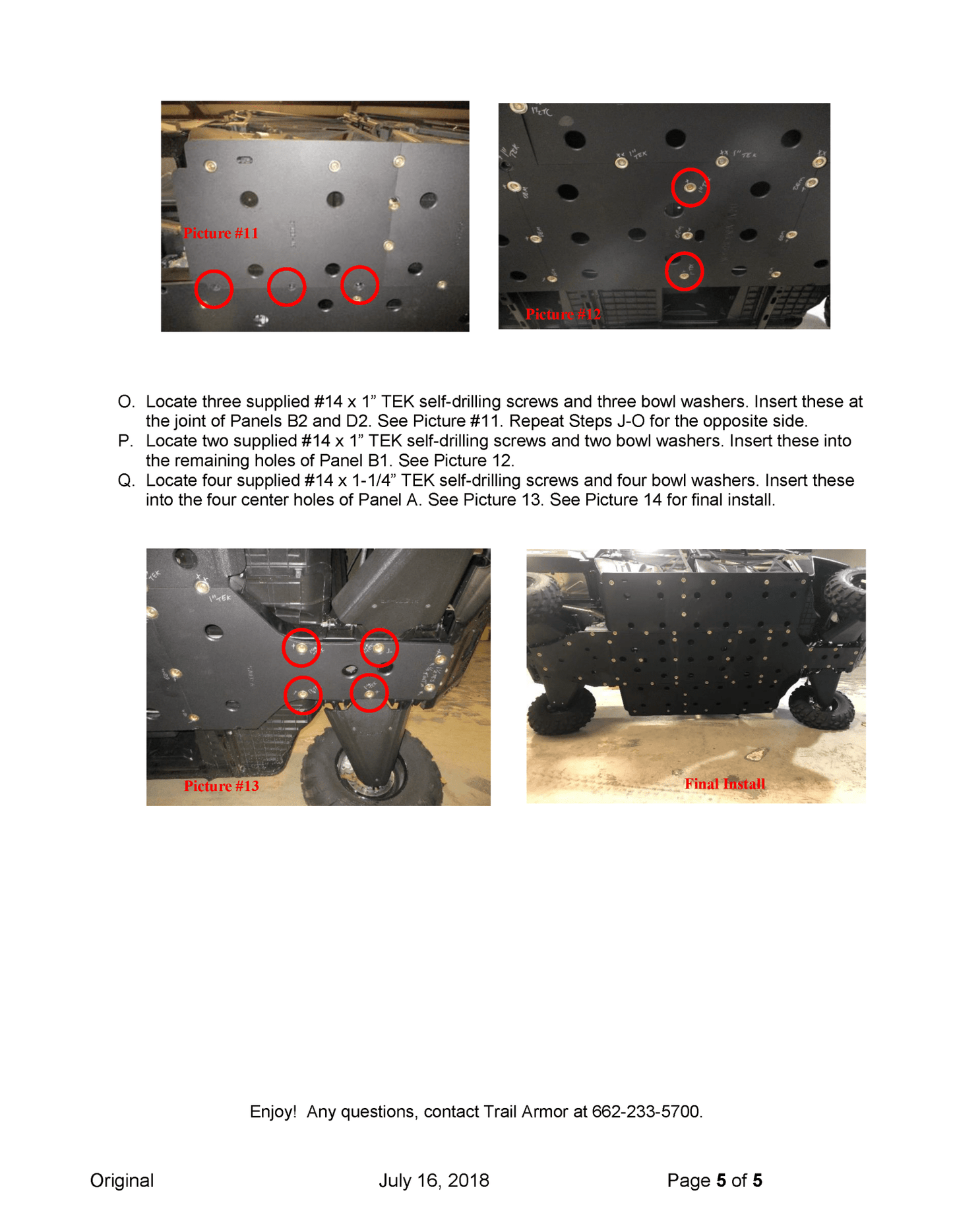 Trail Armor Full Skids for2017-23 Polaris Ranger 570 Economy Crew