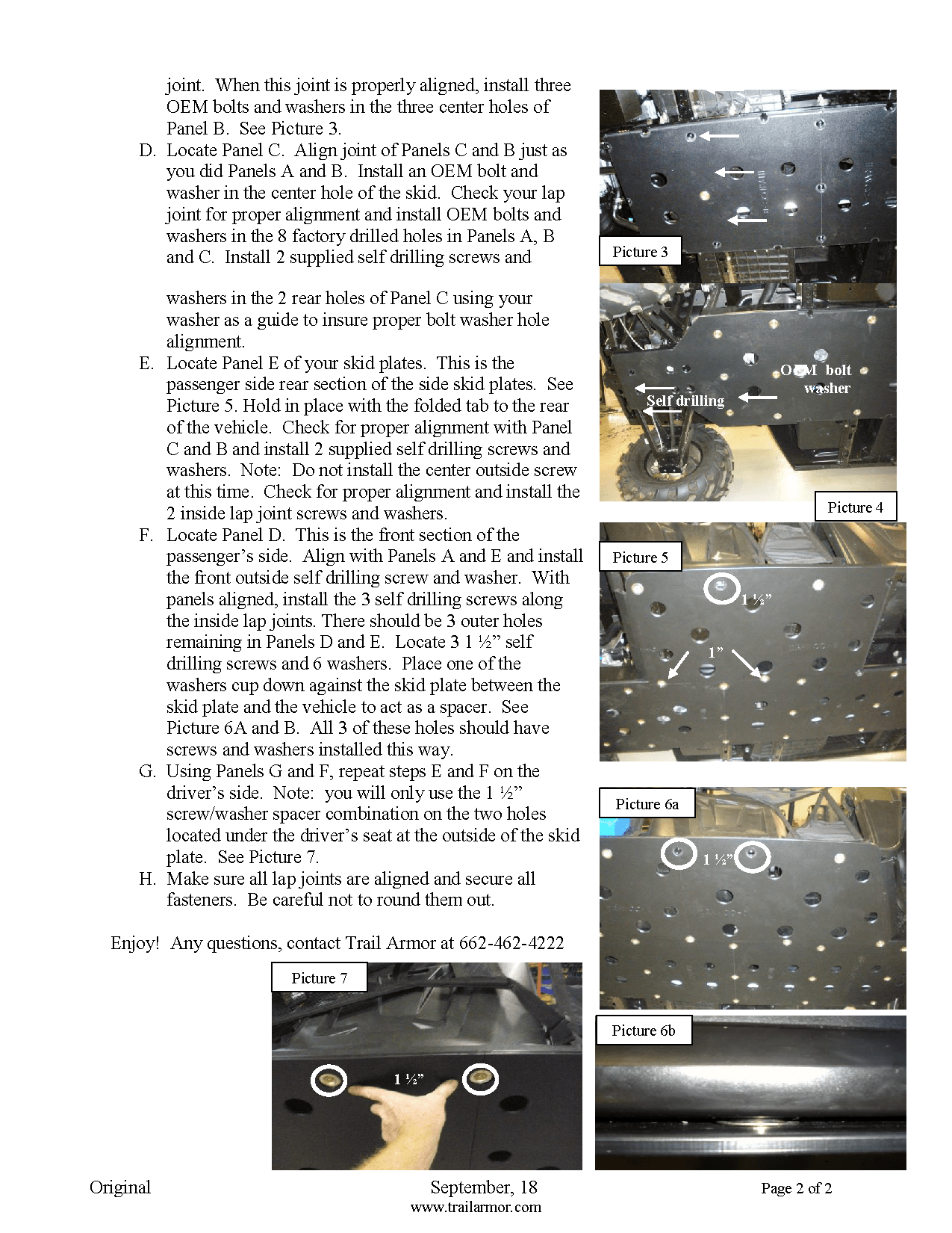 Trail Armor Full Skids for 2010-14 Polaris Ranger 800 Crew