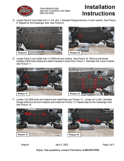 Trail Armor Skid Plate for Polaris RZR Pro R 4