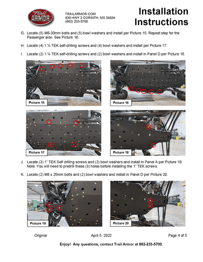 Trail Armor Skid Plate for Polaris RZR Pro R 4