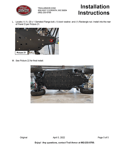 Trail Armor Skid Plate for Polaris RZR Pro R 4
