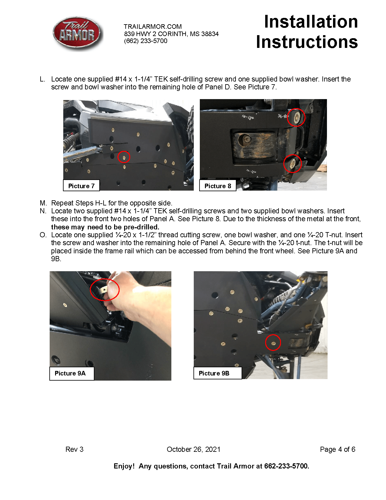 Trail Armor Full Skid Plate for 2020+ RZR Pro XP