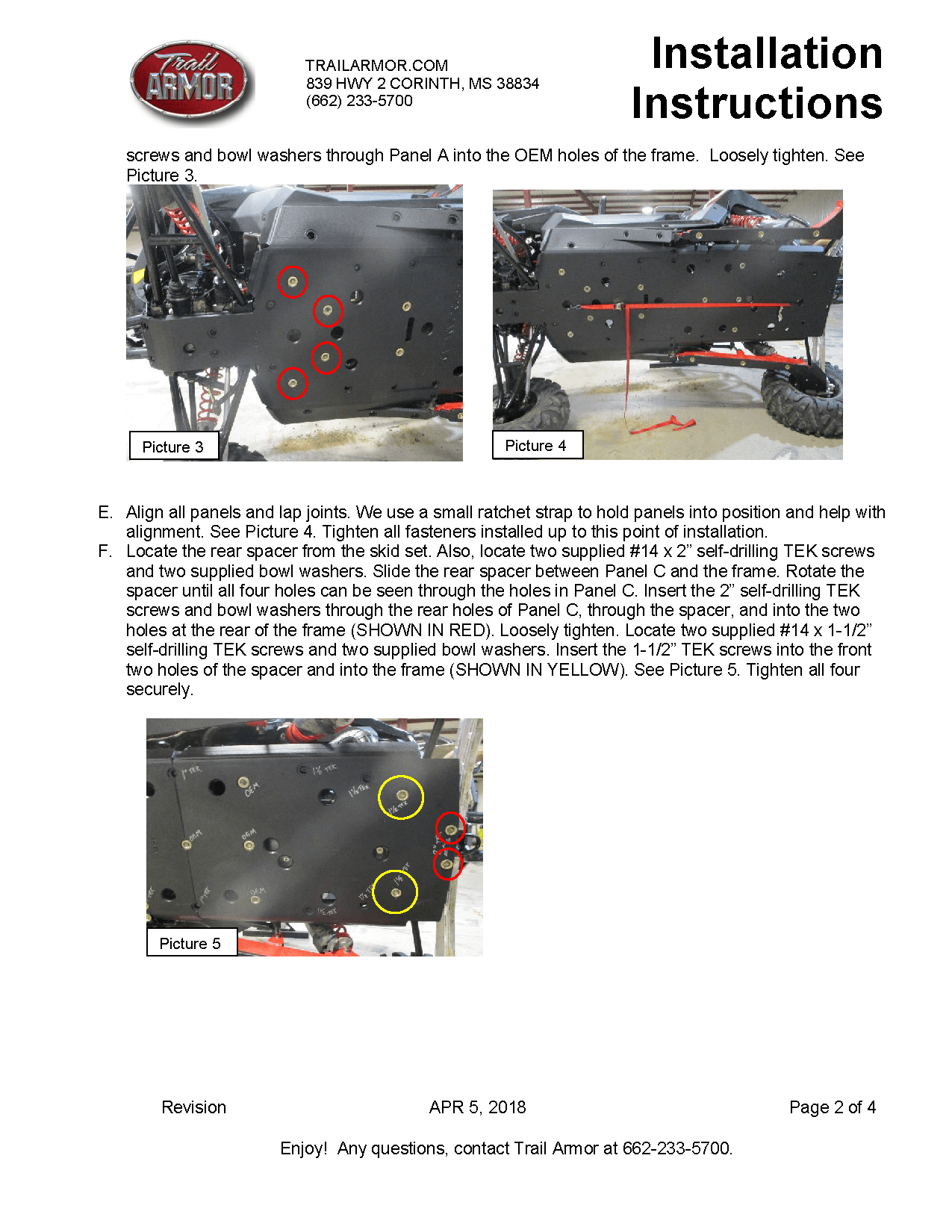 Trail Armor Full Skids plate for 2018-22 Polaris RZR RS1