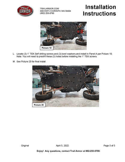 Trail Armor Full Skid Plate for Polaris RZR Turbo R