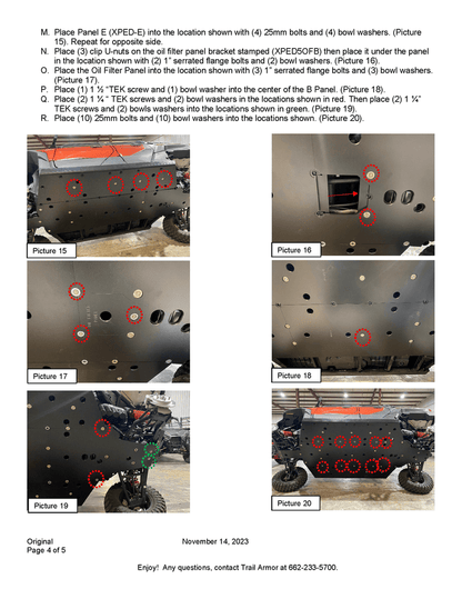 Trail Armor Full Skid Plate for 2024+ Polaris Xpedition