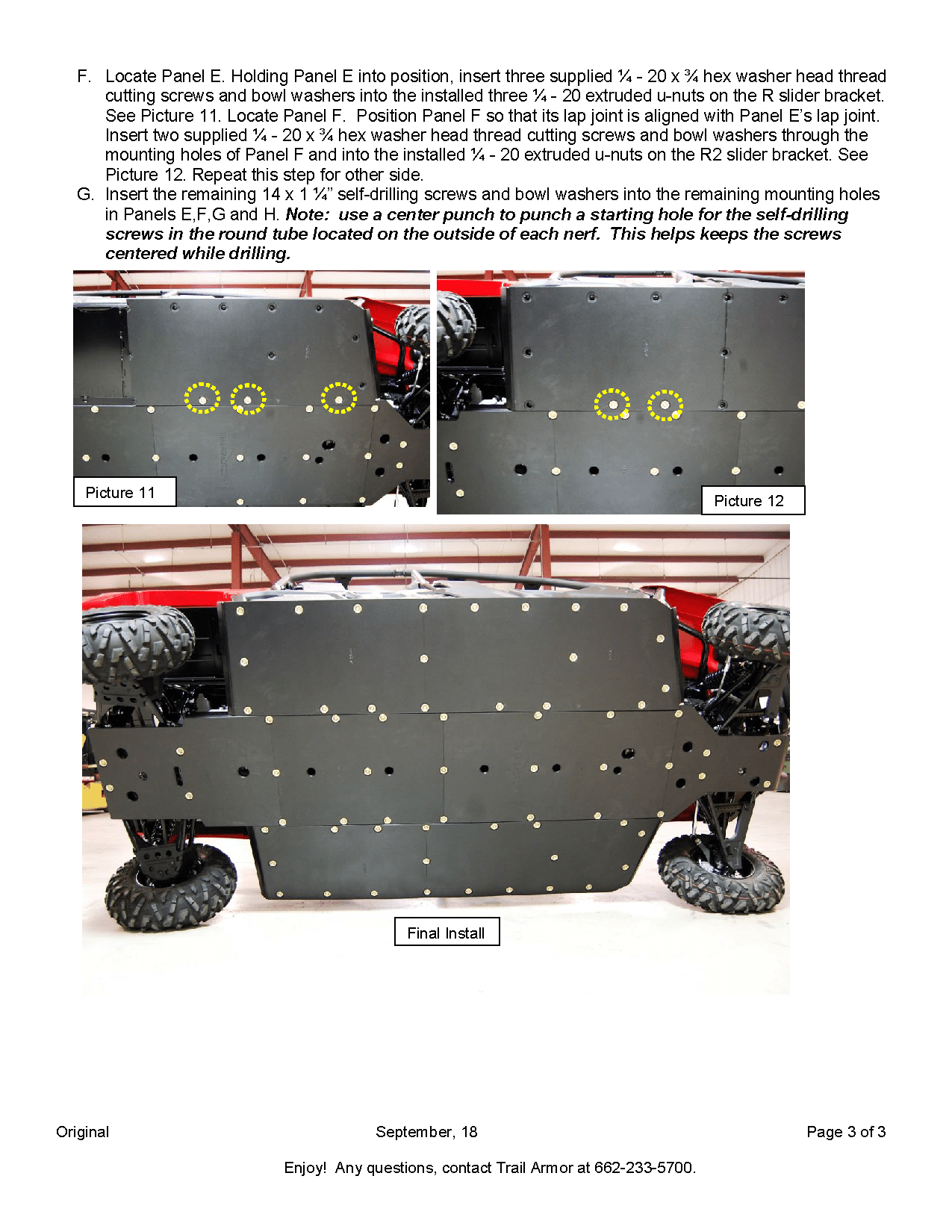 Trail Armor Full Skids with Integrated Sliders for 2014-21 Yamaha Viking VI Model
