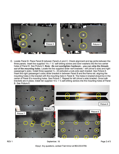 Trail Armor Full Skids with Integrated Sliders for 2014+ Yamaha Viking Model
