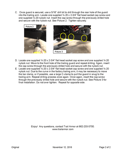 Trail Armor iMpact Trailing Arm Guards for Polaris RZR Turbo S