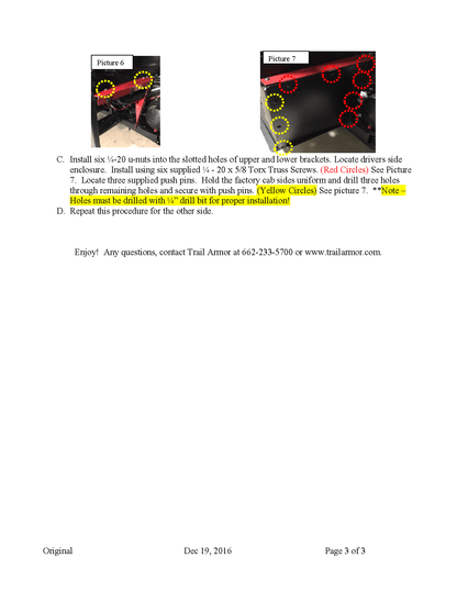 Trail Armor Underbed Mud Shield with Fender Enclosures for 2014-21 Ranger Midsize 570 Model