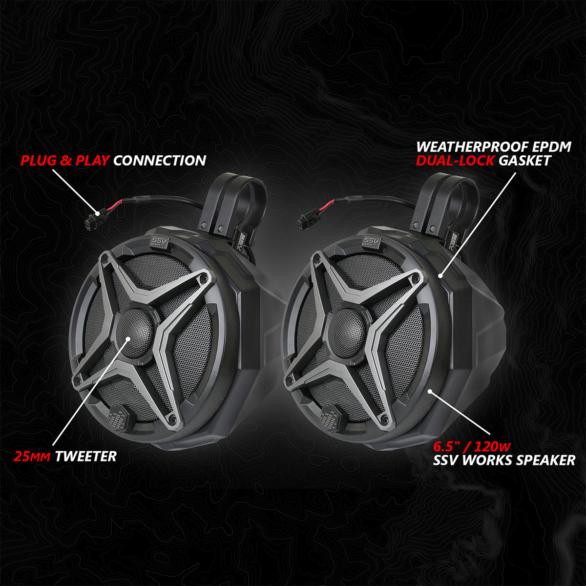 2024 Can-Am® Maverick R, Phase-4 A-Spec 800watt 5-Speaker System